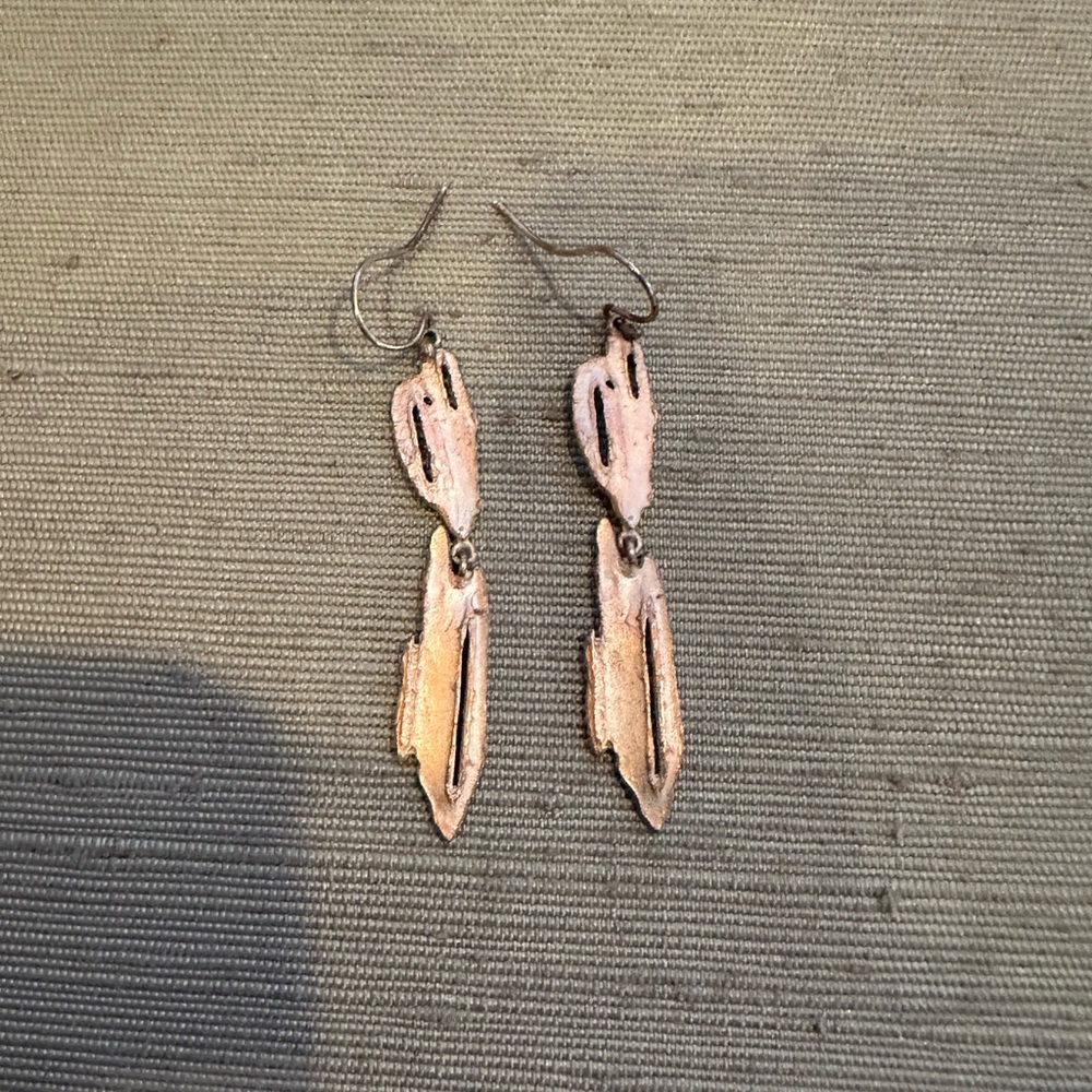 Michael Michaud Birch Bark Earrings Silver Seasons